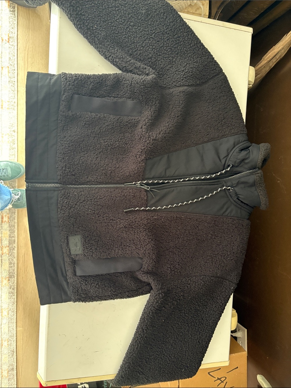 Under Armour women’s Black Sherpa Puffer Jacket with Hood